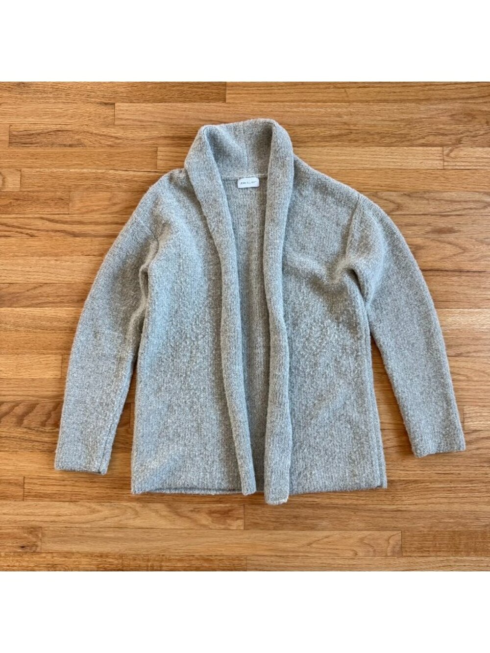 John Elliott Wool Boucle Cardigan Pearl Small
